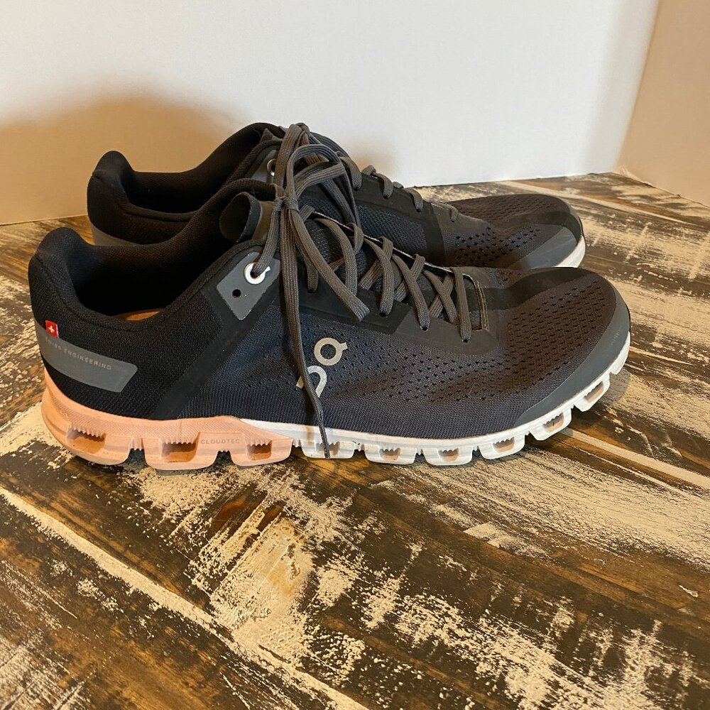 On Running Black and Gray Athletic Shoes